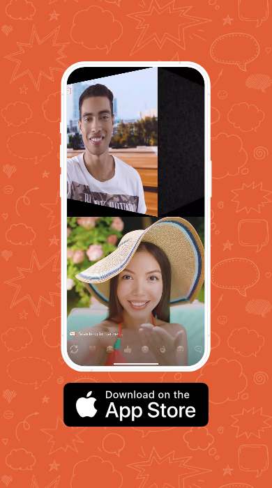 OmeTV homepage on a phone